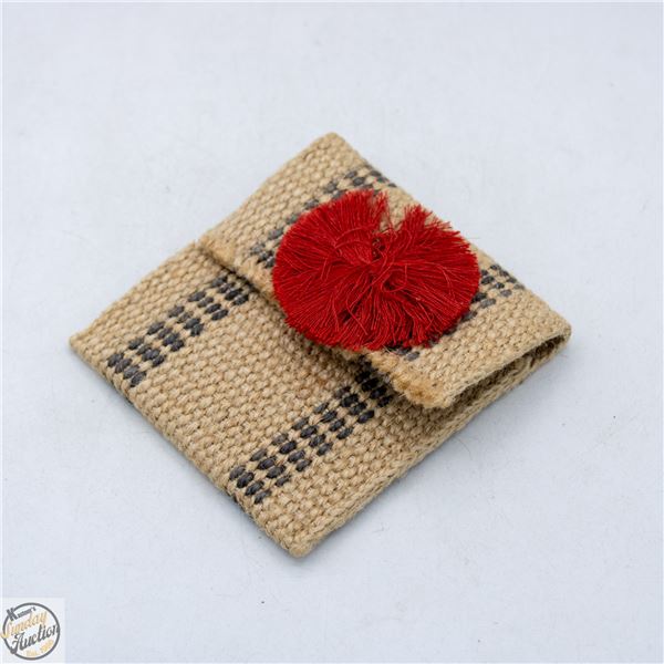 ANTHROPOLOGIE JUTE COIN PURSE