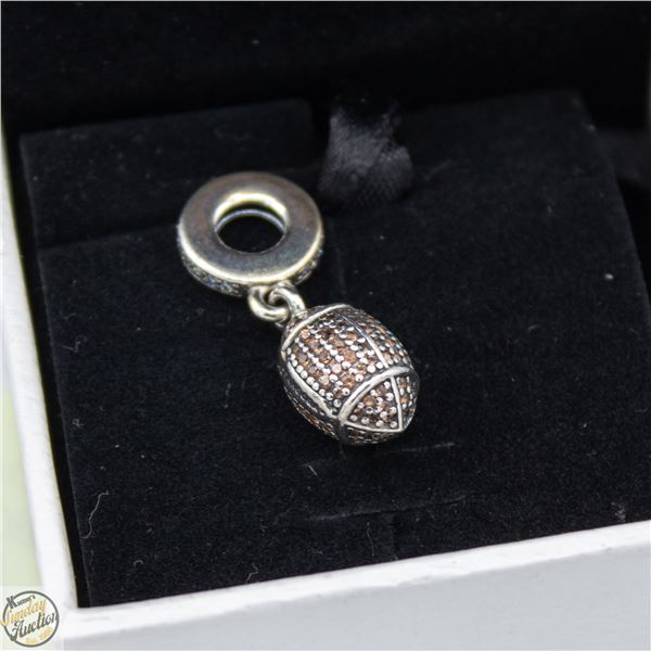 PANDORA SILVER 925 ALE FOOTBALL CHARM IN PANDORA
