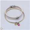 Image 1 : PAIR OF VINTAGE CHARM BRACELETS