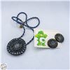 Image 1 : VINTAGE EARRINGS & NECKLACE SET