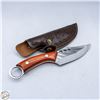 Image 1 : WOODHANDLED HUNTING KNIFE WITH SHEATH
