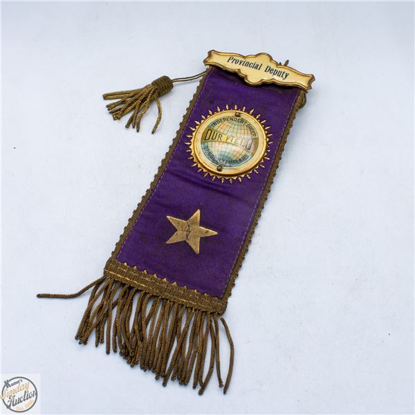 MASONIC ORDER PROVINCIAL DEPUTY RIBBON & SASH