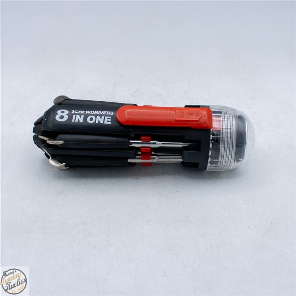 8 IN 1 MULTITOOL WITH BUILT IN FLASHLIGHT