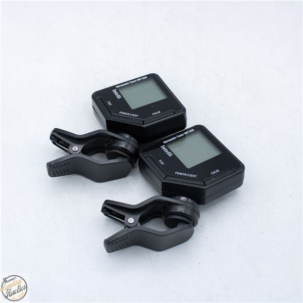 PAIR OF 2 INTELLI CHROMATIC GUITAR TUNERS
