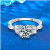 Image 1 : 1 CT GRA CERTIFIED ROUND BRILLIANT MOISSANITE