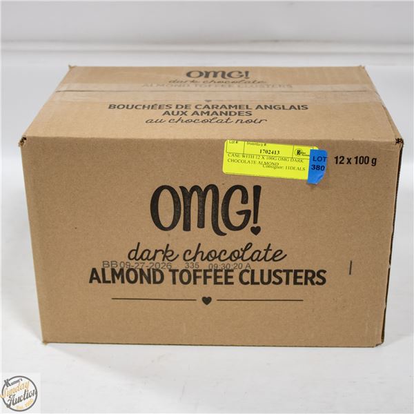 CASE WITH 12 X 100G OMG DARK CHOCOLATE ALMOND