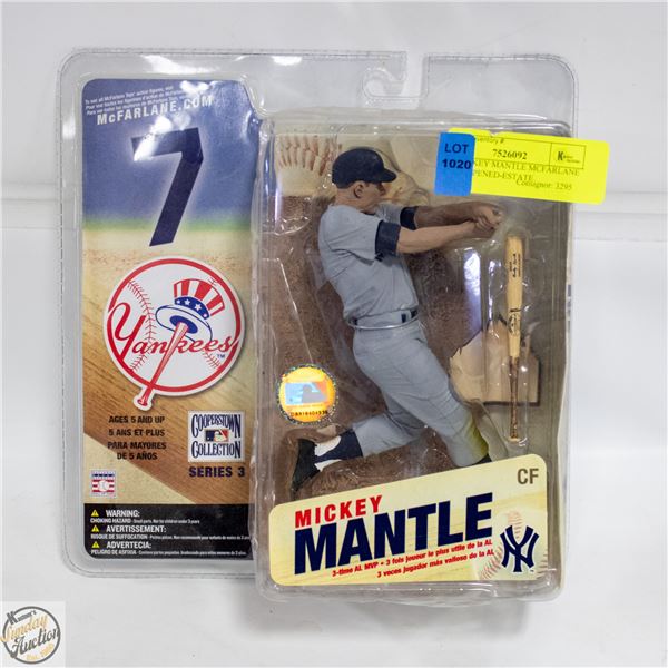 2006 MICKEY MANTLE MCFARLANE NEVER OPENED-ESTATE