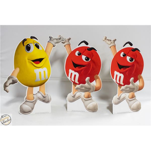 VINTAGE 2000 M&M'S LARGE POP UP DISPLAYS