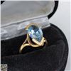 Image 1 : LADIES TOPAZ SIZE 6 RING IN BOX STAMPED 14K