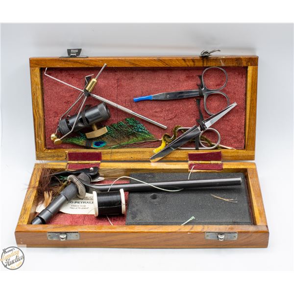 FISHING FLY TYING KIT, INCLUDES VISE & MUCH MORE