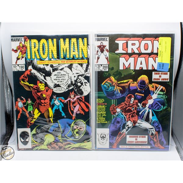 IRON MAN #190 & 200.