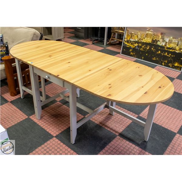 FOLD OUT TABLE WITH DRAWER