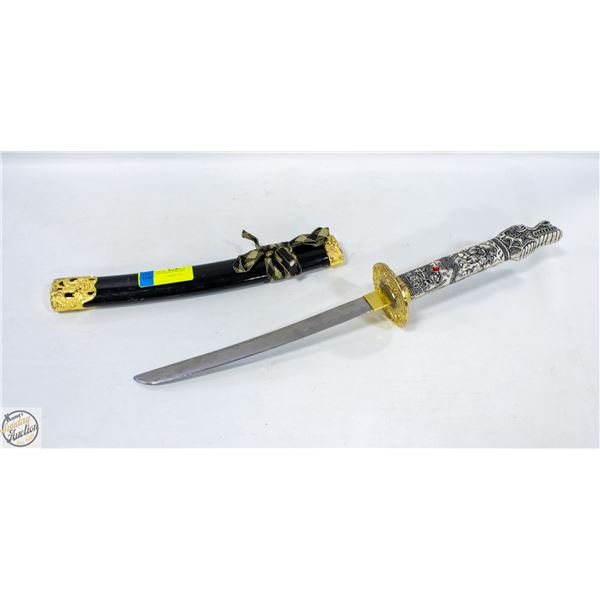DECORATIVE TANTO-STYLE SWORD WITH SHEATH