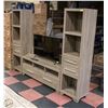Image 1 : ENTERTAINMENT STAND 4 PCS INCLUDING WALL SHELF