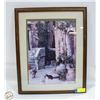 Image 1 : PICTURE OF DOG AND CAT IN ALLEY 18" X 22"