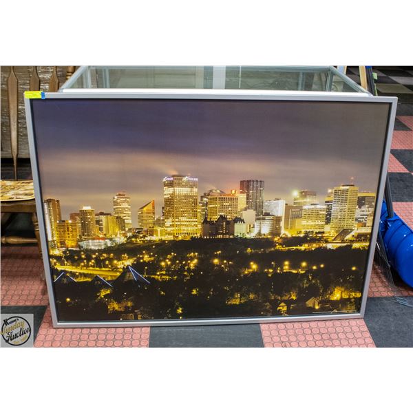 PICTURE OF DOWNTOWN EDMONTON 40" X 56"