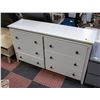 Image 1 : WHITE 6-DRAWER DRESSER WITH EASY ROLL-OUT