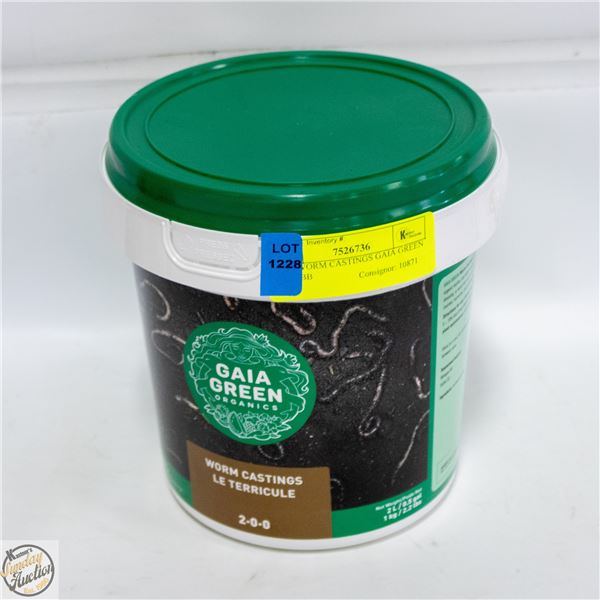 1 KG WORM CASTINGS GAIA GREEN PAST BB