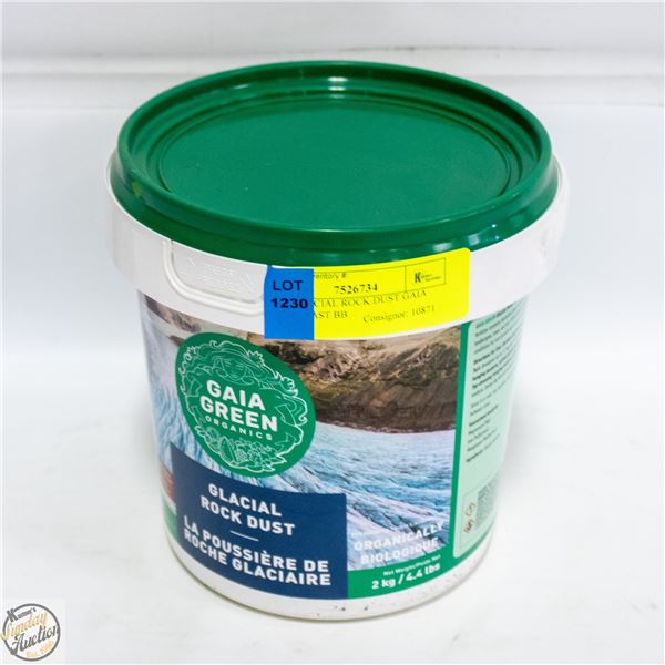 2 KG GLACIAL ROCK DUST GAIA GREEN PAST BB