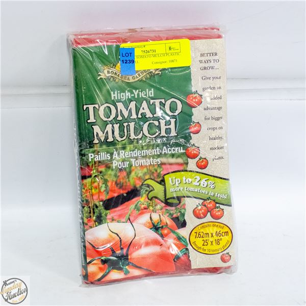 (2) ROLLS TOMATO MULCH PLASTIC. EACH ROLL