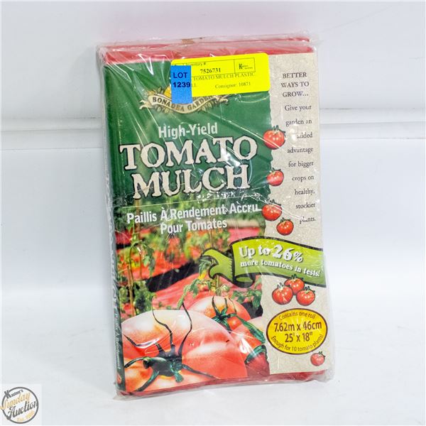 (2) ROLLS TOMATO MULCH PLASTIC. EACH ROLL
