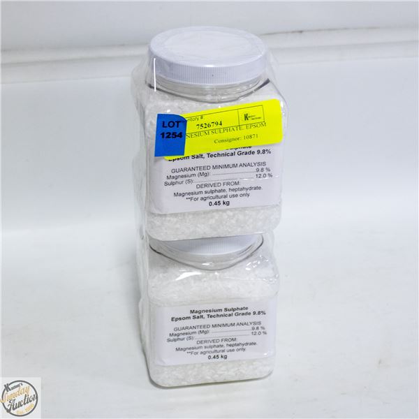 2 PK MAGNESIUM SULPHATE. EPSOM SALT.