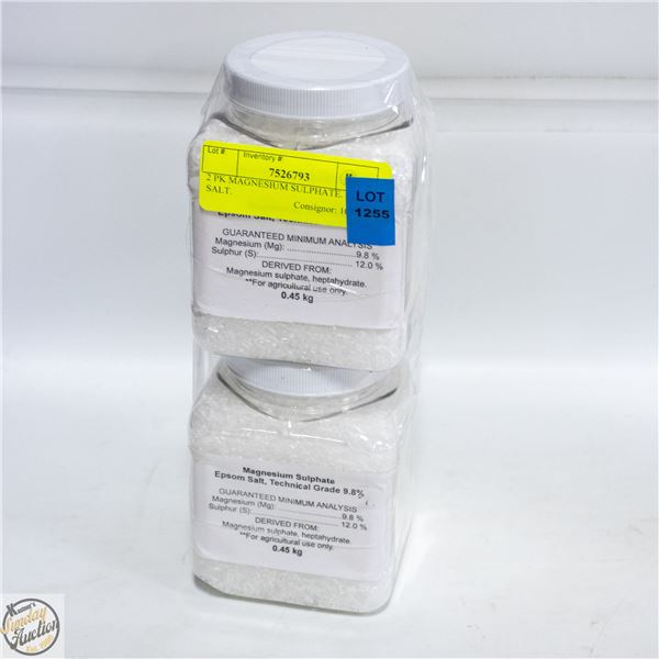 2 PK MAGNESIUM SULPHATE. EPSOM SALT.