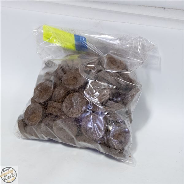 APPROX 100 JIFFY PEAT PELLETS FOR