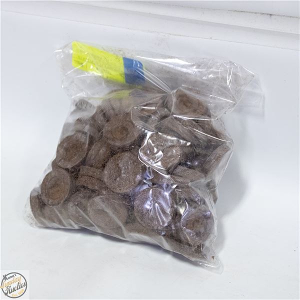 APPROX 100 JIFFY PEAT PELLETS FOR