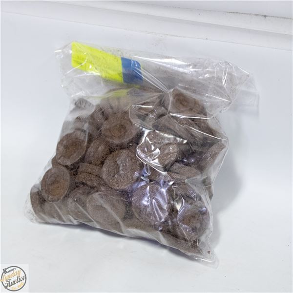 APPROX 100 JIFFY PEAT PELLETS FOR
