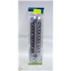 Image 1 : METAL THERMOMETER INDOOR/OUTDOOR. F/C. 12” H