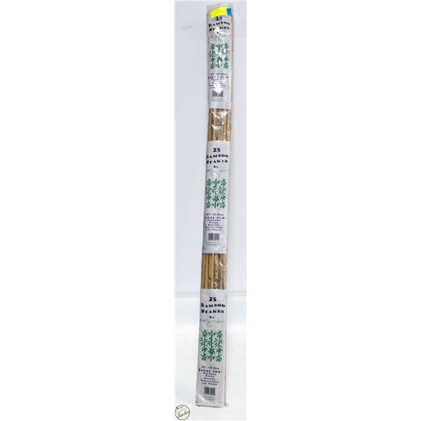 25/PKG 4’ BAMBOO PLANT STAKES