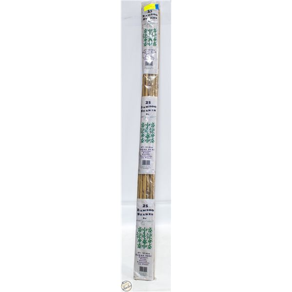 25/PKG 4’ BAMBOO PLANT STAKES