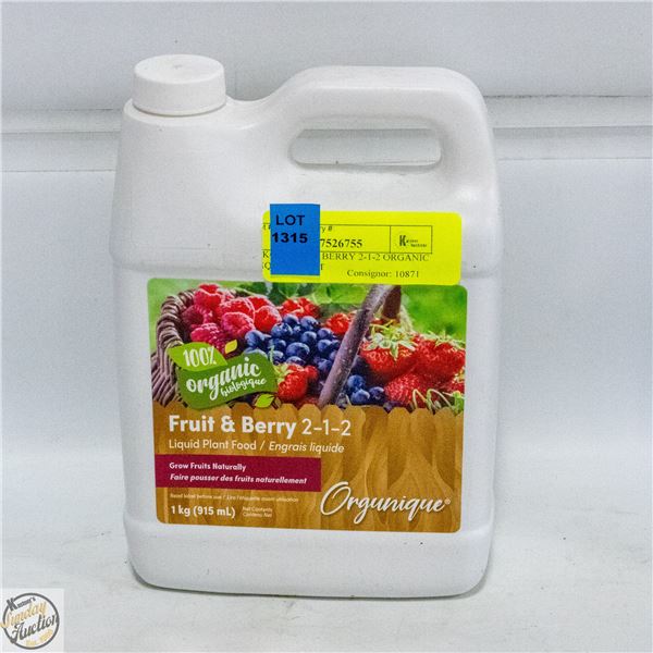 1 KG FRUIT & BERRY 2-1-2 ORGANIC LIQUID PLANT