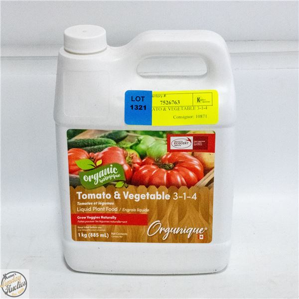 1 KG TOMATO & VEGETABLE 3-1-4 ORGANIC