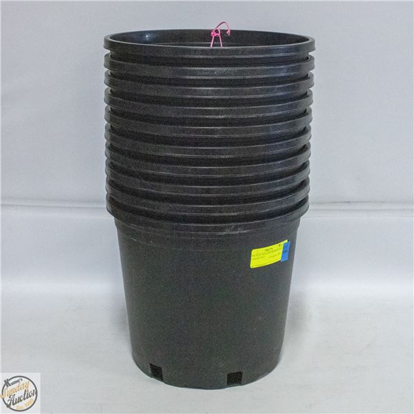 NEW 10 @ 3 GALLON MONDI HARD NURSERY POT