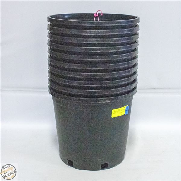 NEW 10 @ 3 GALLON MONDI HARD NURSERY POT