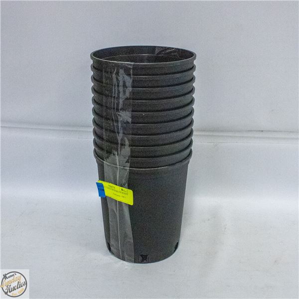 NEW 10@ 1 GALLON HARD NURSERY POT
