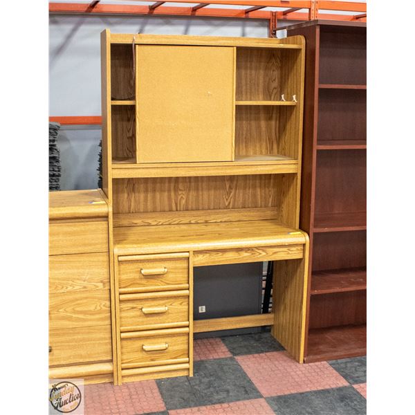 4 DRAWER 2PC KIDS WOODEN DESK 70"18"X41"