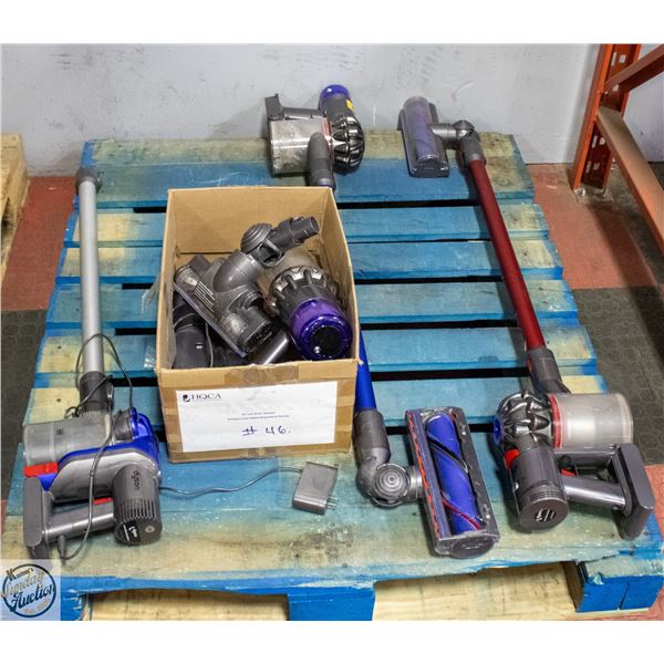 PALLET WIHT DYSON VACS FOR PARTS