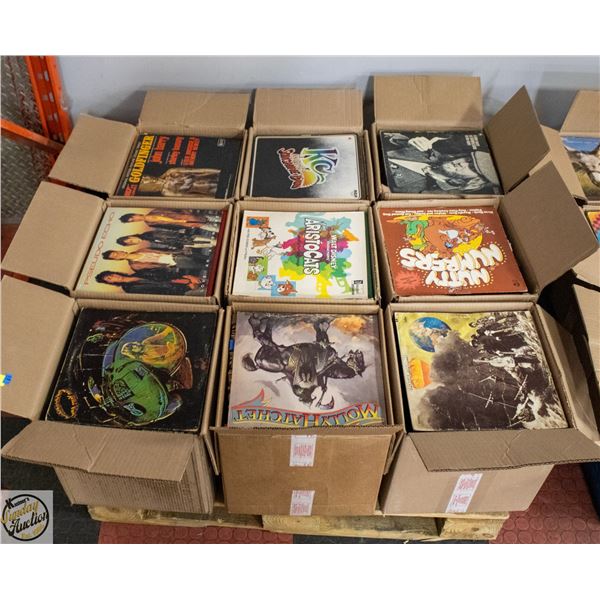 PALLET OF RECORDS: ROCK, POP, COUNTRY & MORE