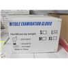 Image 1 : CASE WITH 900 SIZE LARGE NITRILE EXAM GLOVES