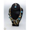Image 1 : BLUE AGATE NECKLACE ESTATE
