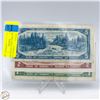 Image 2 : 1954 LOT OF 3 - ONE, TWO, FIVE DOLLAR BILLS