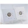 Image 2 : LOT OF 2 - 92.5% SILVER 3 PENCE COINS
