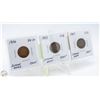 Image 1 : LOT OF 3 INDIAN HEAD CENTS