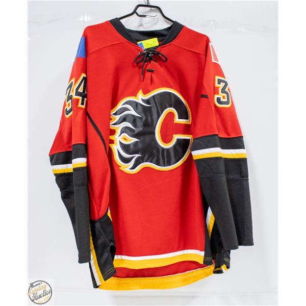 CALGARY NHL "KIPRUSOFF" SIZE 50 CCM JERSEY-ESTATE
