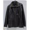 Image 1 : BLACK LEATHER JACKET - LADIES XXL FITS
