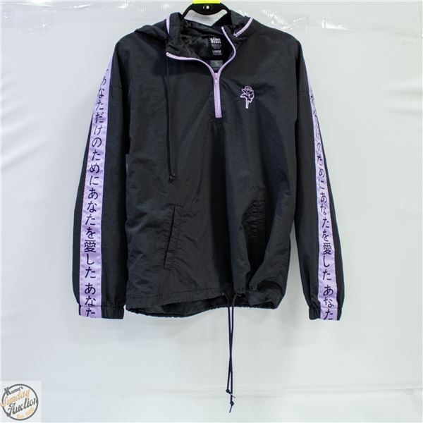 SAMII RYAN BLACK WITH PURPLE WINDBREAKER -