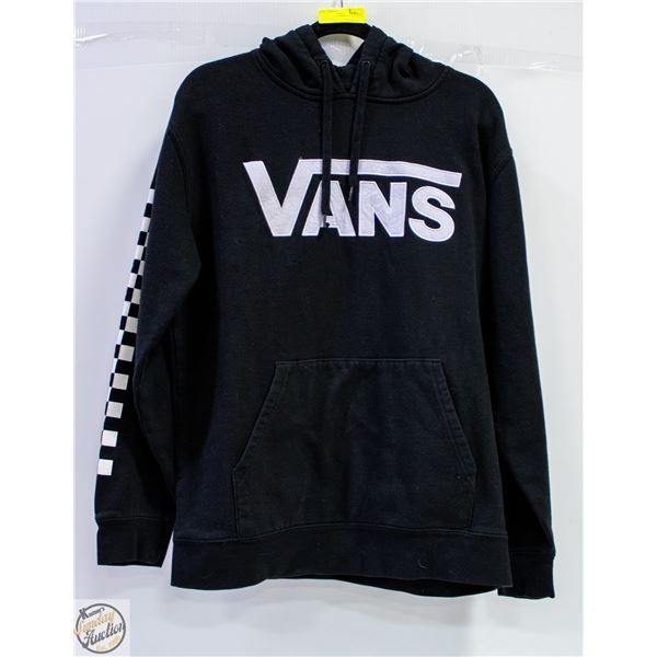 UNISEX VANS BLACK HOODIE - MEN'S SIZE L /